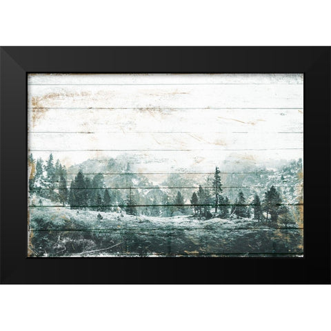 Into The Deep Black Modern Wood Framed Art Print by Villa, Mlli