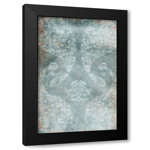 Flower Flow Black Modern Wood Framed Art Print by Villa, Mlli