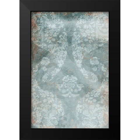 Flower Flow Black Modern Wood Framed Art Print by Villa, Mlli