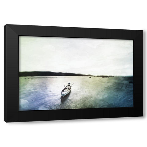 Fell Out To Sea Black Modern Wood Framed Art Print by Villa, Mlli