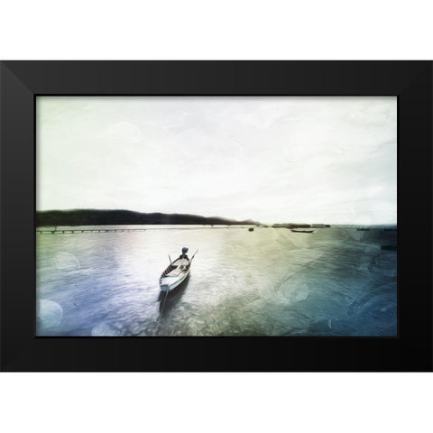 Fell Out To Sea Black Modern Wood Framed Art Print by Villa, Mlli