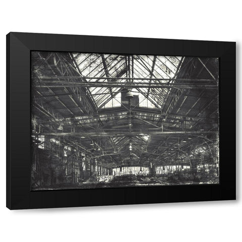 Industrial Life Black Modern Wood Framed Art Print by Villa, Mlli