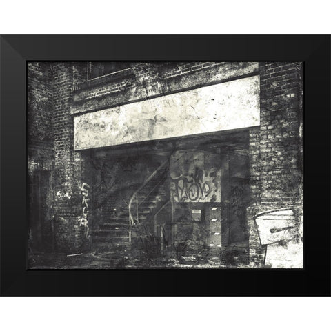 Industrial Life Mate Black Modern Wood Framed Art Print by Villa, Mlli