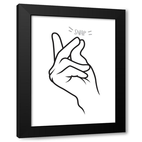 Snap Black Modern Wood Framed Art Print with Double Matting by Villa, Mlli