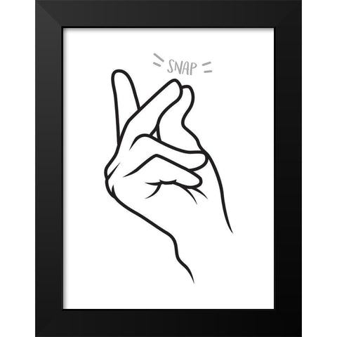Snap Black Modern Wood Framed Art Print by Villa, Mlli
