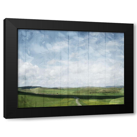 On The Hills Black Modern Wood Framed Art Print by Villa, Mlli