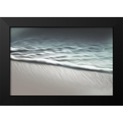 Water Cool Abstracts Black Modern Wood Framed Art Print by Villa, Mlli