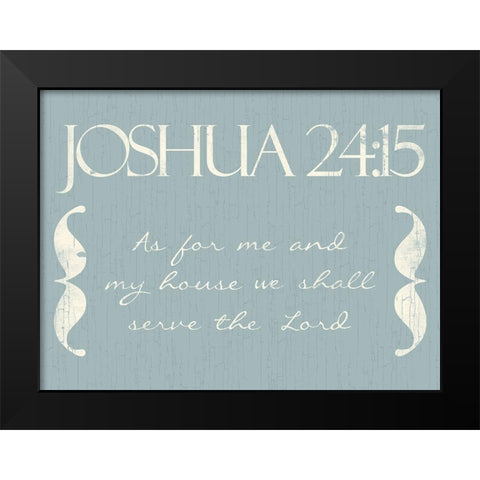 Joshua As Black Modern Wood Framed Art Print by Villa, Mlli
