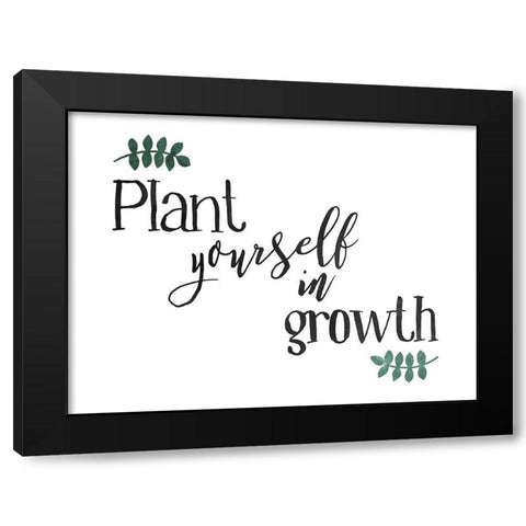 Plant Growth Hori Color Black Modern Wood Framed Art Print with Double Matting by Villa, Mlli