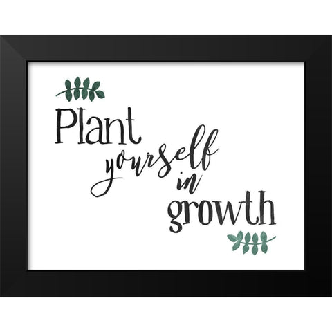 Plant Growth Hori Color Black Modern Wood Framed Art Print by Villa, Mlli