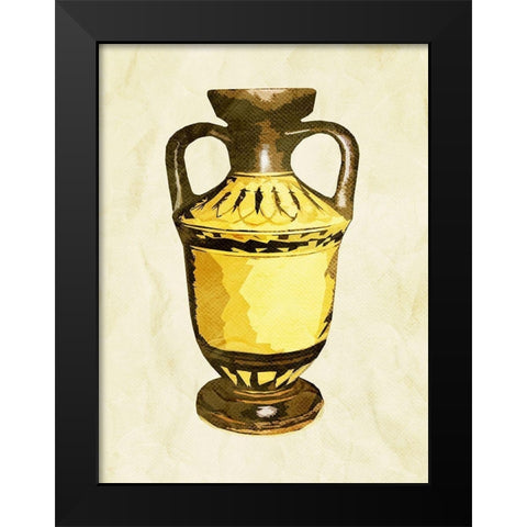 Look At The Urn Black Modern Wood Framed Art Print by Villa, Mlli