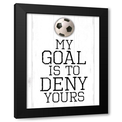 My Goal Black Modern Wood Framed Art Print with Double Matting by Villa, Mlli