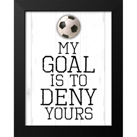 My Goal Black Modern Wood Framed Art Print by Villa, Mlli