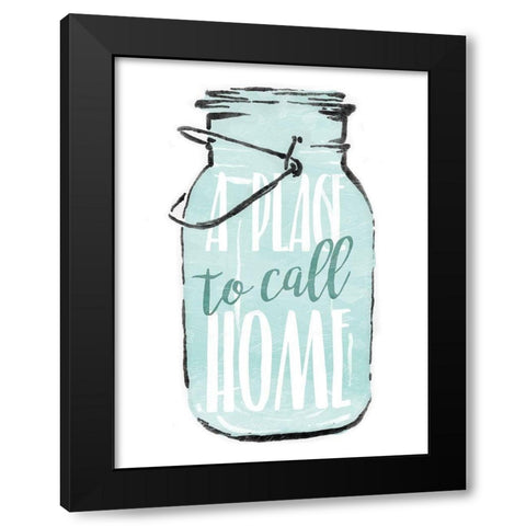 Jar Home Black Modern Wood Framed Art Print by Villa, Mlli
