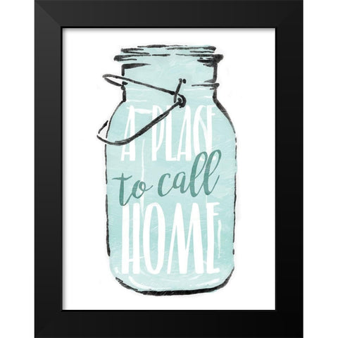 Jar Home Black Modern Wood Framed Art Print by Villa, Mlli