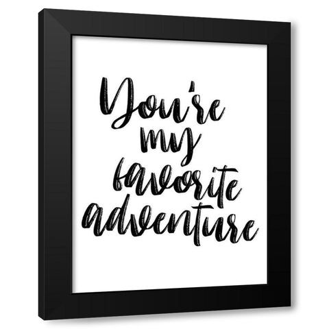 Your My Black Modern Wood Framed Art Print by Villa, Mlli
