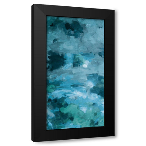 Cloudy Piece Black Modern Wood Framed Art Print by Villa, Mlli
