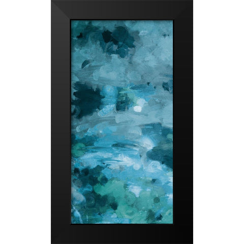 Cloudy Piece Black Modern Wood Framed Art Print by Villa, Mlli