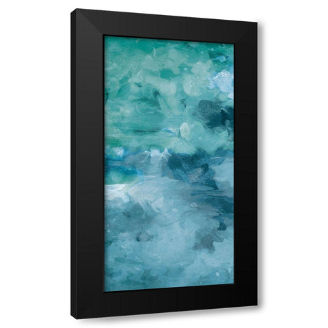 Cloudy Piece Two Black Modern Wood Framed Art Print by Villa, Mlli