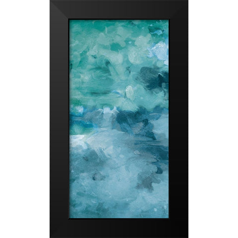 Cloudy Piece Two Black Modern Wood Framed Art Print by Villa, Mlli