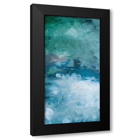 Cloudy Piece Again Black Modern Wood Framed Art Print by Villa, Mlli