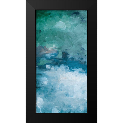 Cloudy Piece Again Black Modern Wood Framed Art Print by Villa, Mlli