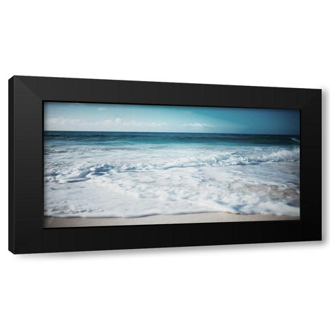 Close Waves Black Modern Wood Framed Art Print by Villa, Mlli
