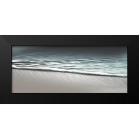 Water Cool Abstracts Black Modern Wood Framed Art Print by Villa, Mlli