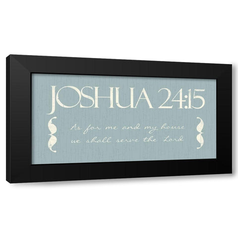 Joshua As Black Modern Wood Framed Art Print with Double Matting by Villa, Mlli