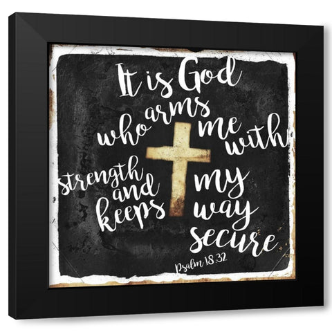 Secure Black Modern Wood Framed Art Print by Villa, Mlli