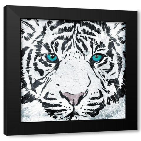 Look Into My Eyes Black Modern Wood Framed Art Print with Double Matting by Villa, Mlli