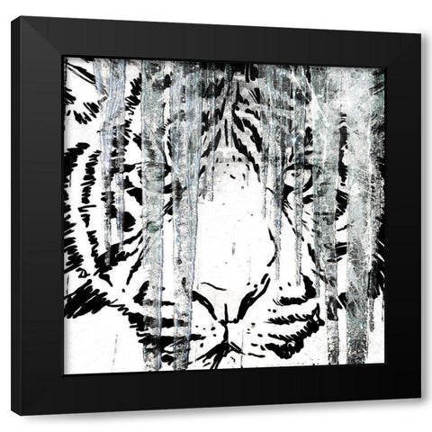 Look Into My Ice Black Modern Wood Framed Art Print with Double Matting by Villa, Mlli