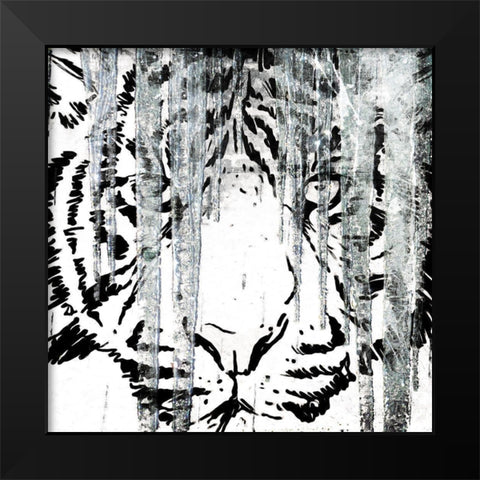 Look Into My Ice Black Modern Wood Framed Art Print by Villa, Mlli