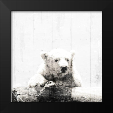 Polar Looks White Black Modern Wood Framed Art Print by Villa, Mlli