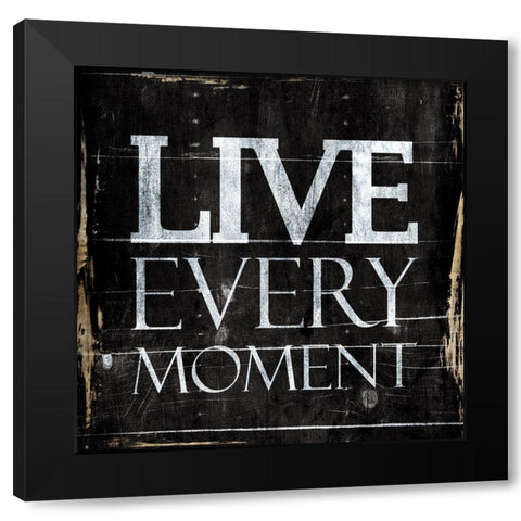 Live Black Modern Wood Framed Art Print with Double Matting by Villa, Mlli