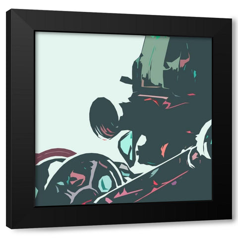 Calm Media Black Modern Wood Framed Art Print by Villa, Mlli