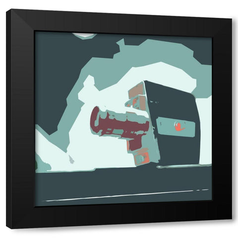Calm Media Five Black Modern Wood Framed Art Print by Villa, Mlli
