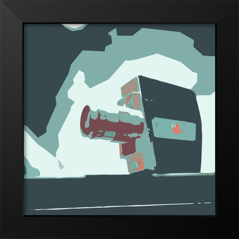 Calm Media Five Black Modern Wood Framed Art Print by Villa, Mlli