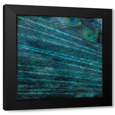 Peacock Galaxy One Black Modern Wood Framed Art Print with Double Matting by Villa, Mlli