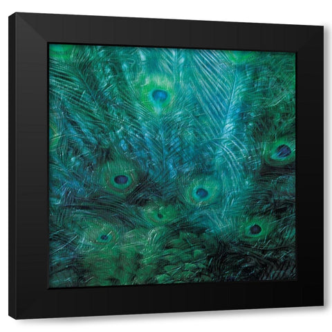 Peacock Galaxy Three Black Modern Wood Framed Art Print with Double Matting by Villa, Mlli