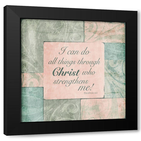 Christ Phillip Black Modern Wood Framed Art Print with Double Matting by Villa, Mlli