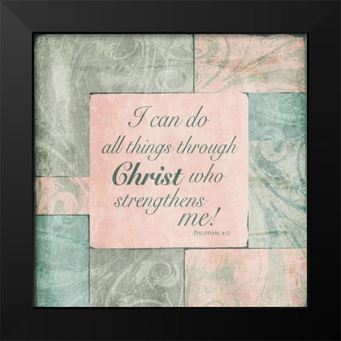 Christ Phillip Black Modern Wood Framed Art Print by Villa, Mlli