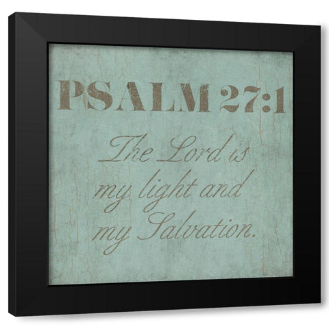 Vintage Psalm Black Modern Wood Framed Art Print with Double Matting by Villa, Mlli