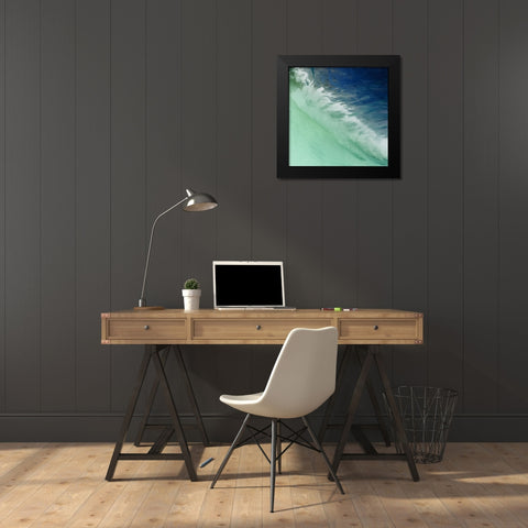 Water Meet Black Modern Wood Framed Art Print by Villa, Mlli