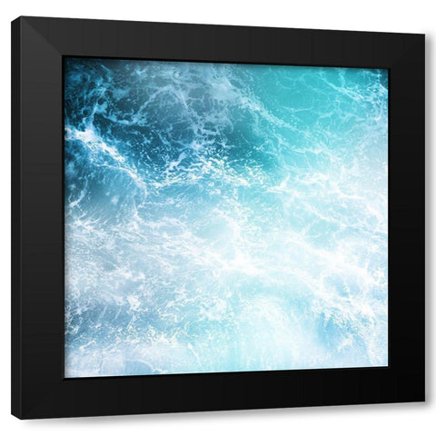 Is It Waves Black Modern Wood Framed Art Print with Double Matting by Villa, Mlli