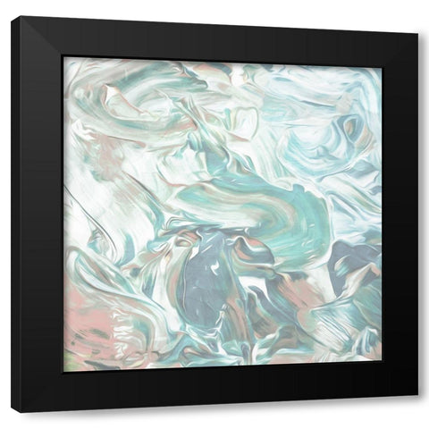 Soft Pastel Cream Black Modern Wood Framed Art Print with Double Matting by Villa, Mlli