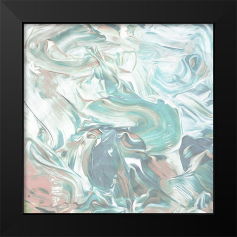 Soft Pastel Cream Black Modern Wood Framed Art Print by Villa, Mlli