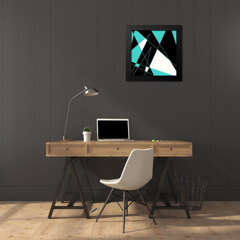 Which Way Black Modern Wood Framed Art Print by Villa, Mlli