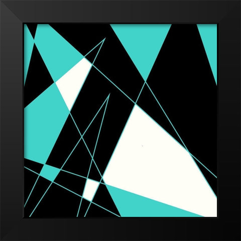 Which Way Black Modern Wood Framed Art Print by Villa, Mlli