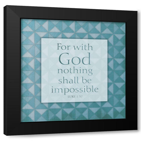 Impossible Black Modern Wood Framed Art Print by Villa, Mlli